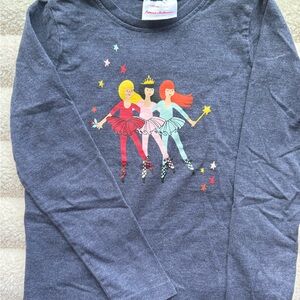 Hanna Andersson girls long sleeve ballerina shirt 120cm 6-7